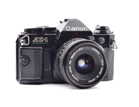 【Top Mint】CANON(キヤノン) AE-1 PROGRAM BLACK + CANON New FD 28mm f/2.8 From Japan #2142 - 画像 (3)