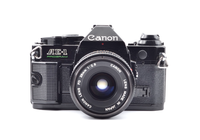 【Top Mint】CANON(キヤノン) AE-1 PROGRAM BLACK + CANON New FD 28mm f/2.8 From Japan #2142 - 画像 (2)