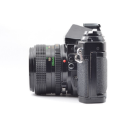 【Top Mint】CANON(キヤノン) AE-1 PROGRAM BLACK + CANON New FD 28mm f/2.8 From Japan #2142 - 画像 (8)