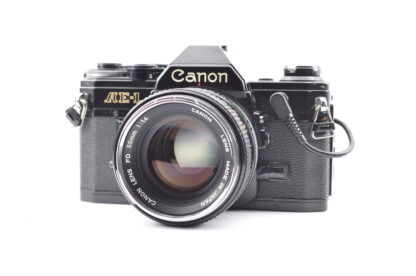 RARE!!!【Mint】CANON(キヤノン) AE-1 Black + CANON FD 50mm f/1.4 Prime Lens From Japan #2108