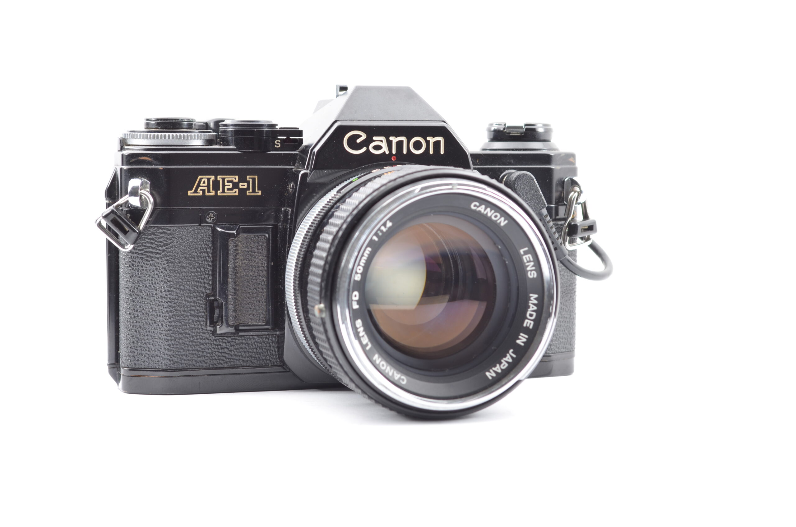 RARE!!!【Mint】CANON(キヤノン) AE-1 Black + CANON FD 50mm f/1.4 Prime Lens From Japan #2108 - 画像 (3)