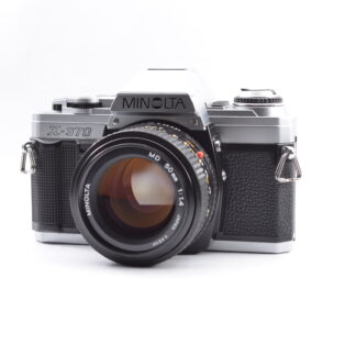 RARE!!!【Top Mint】Minolta X-370 + Minolta MD 50mm f/1.4 Lens From Japan #2109