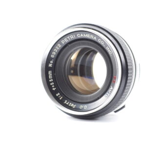 RARE!!【Top Mint】PETRI EE Auto c.c 55mm f/2 Standard Lens From Japan #2104