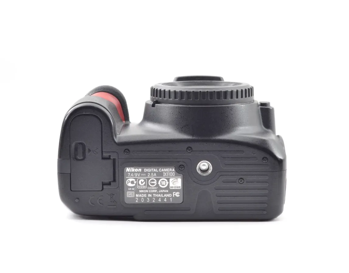 【Top Mint】Nikon(ニコン) D3100 14.2MP CMOS DSLR camera Body Black w/cap From Japan #2144 - 画像 (9)