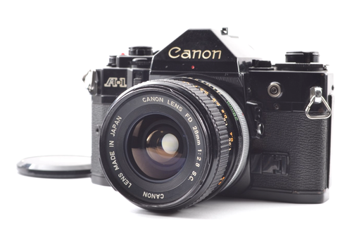 【Mint】Canon(キヤノン) A-1 35mm Film Camera + CANON FD 28mm f/2.8 S.C From Japan #2171