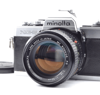 【Mint】Minolta（ミノルタ） XG-E SLR 35mm + Minolta MC ROKKOR-PG 50mm f/1.4 From Japan #2192