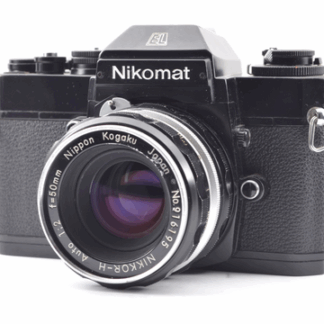 【Near Mint】Nikon(ニコン) EL Black + Nikon NIKKOR-H Auto 50mm f/2 Non Ai From Japan #2191