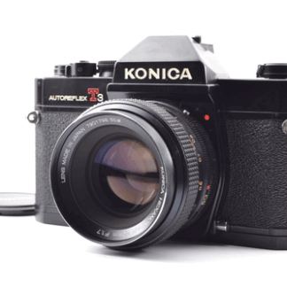 RARE!!!【Mint】KONICA（コニカ） AUTOREFLEX T3 BLACK + HEXANON AR 50mm f/1.7 From Japan #2219