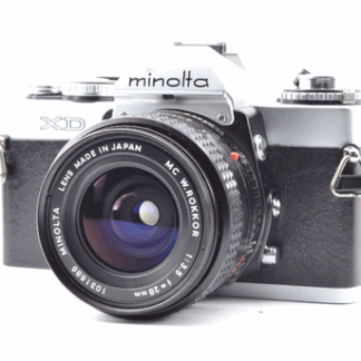 【Mint】Minolta（ミノルタ） XD silver SLR + Minolta MC W.ROKKOR 28mm f/3.5 From Japan #2221