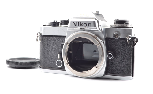All Works!!【Mint】Nikon(ニコン) FE silver 35mm film camera SLR body From Japan #2146