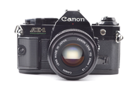 RARE!!!【Mint】CANON(キヤノン) AE-1 PROGRAM Black + CANON New FD 50mm f/1.8 From Japan #2174 - 画像 (2)