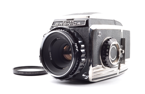 RARE!!!【Top Mint】ZENZA BRONICA(ゼンザブロニカ) S2 + Nikon NIKKOR-P 75mm f/2.8 From Japan #2256