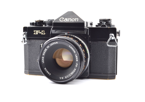 Meter Works!!【Mint】CANON(キヤノン) F-1 (Late) + CANON FD 50mm f/1.8 S.C From Japan #2224