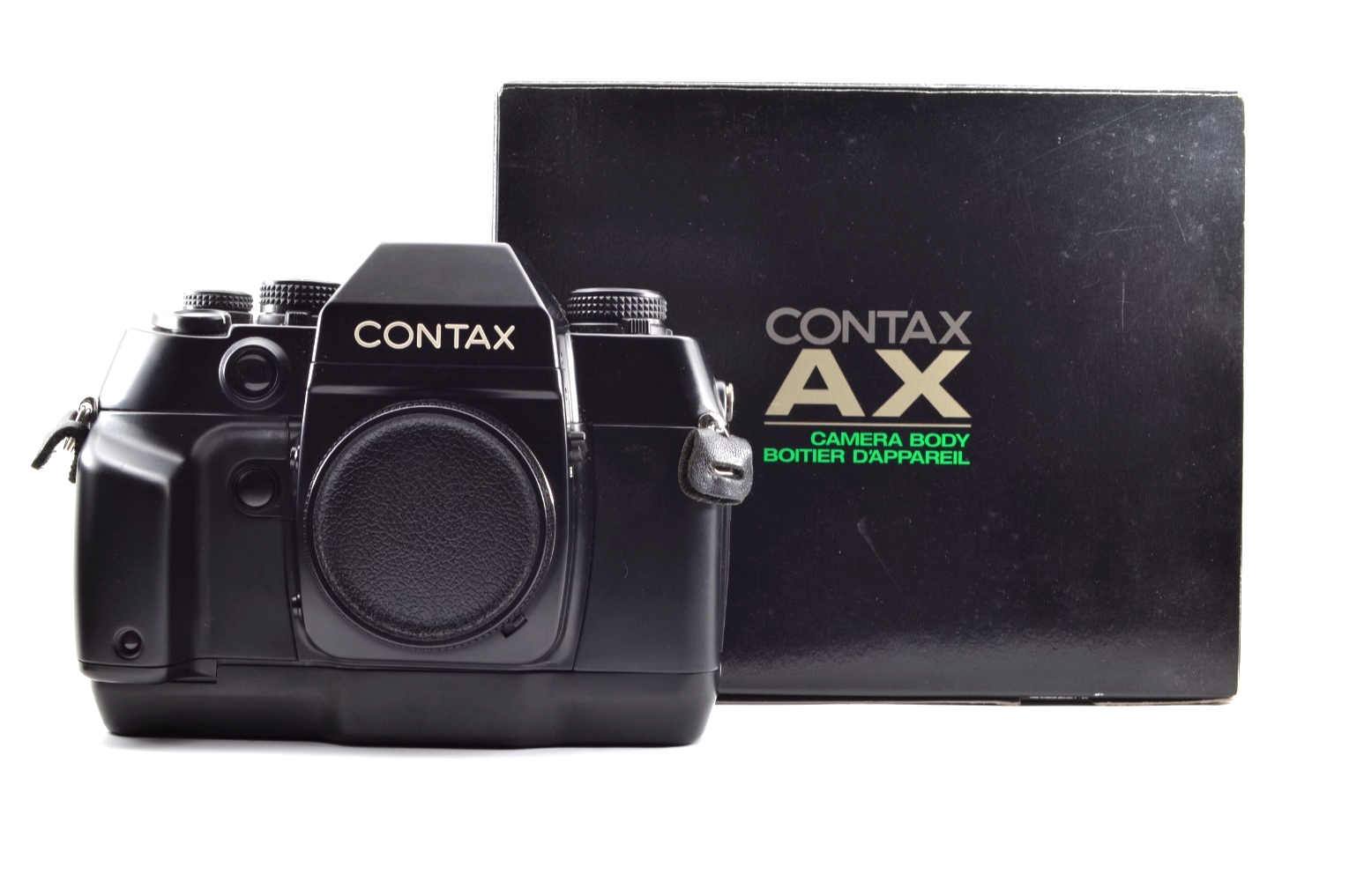 All Works【Mint w/Box】CONTAX(コンタックス) AX Black 35mm SLR Camera Body Only From Japan #2268